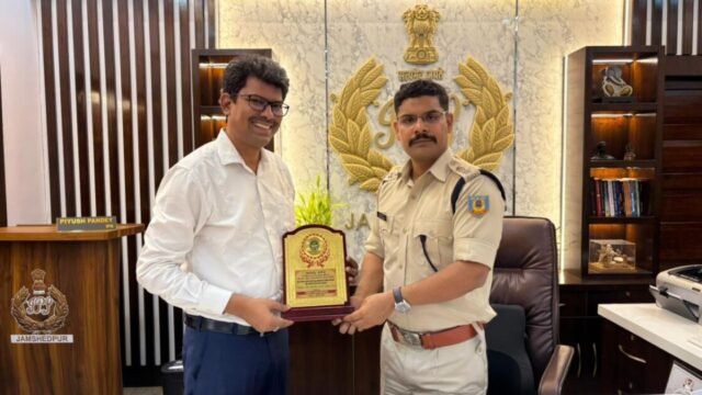 Jamshedpur SSP Piyush Pandey - Paras Nath Mishra